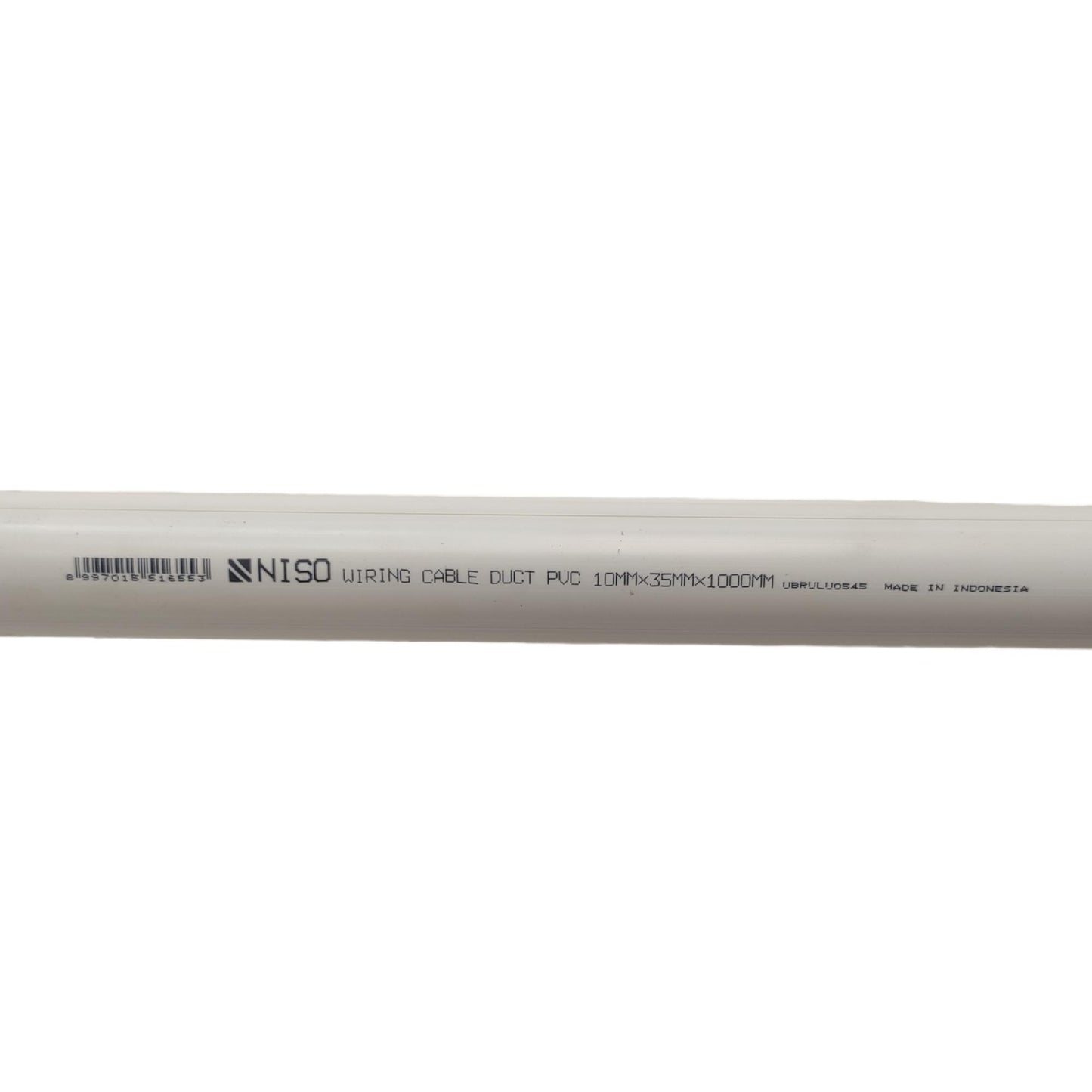 10 MM x 35 MM x 100 MM / NISO Kabel Ducting Trunking Protector Putih Lantai