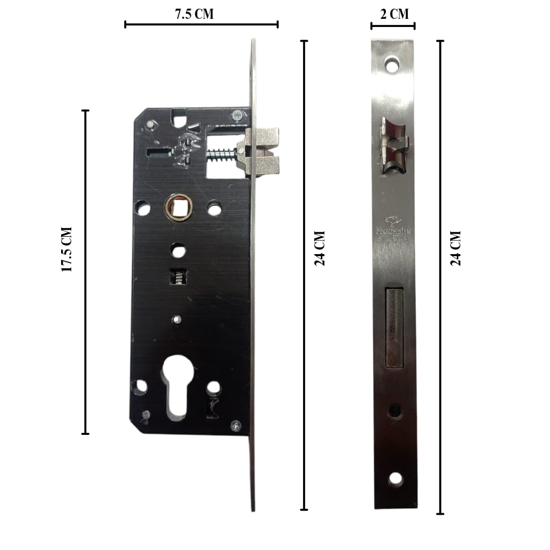 HONGSHU DASAUTO-L SN/CP Handle Door Lock Tarikan Handle Kunci Pintu Besar Set