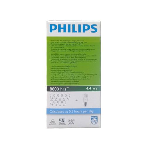 15 WATT / PHILIPS Tornado Lampu Bohlam Spiral Bola Putih