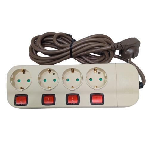 4 LB x 300 CM / UTICON Stop Kontak terminal Colokan Kabel + Switch