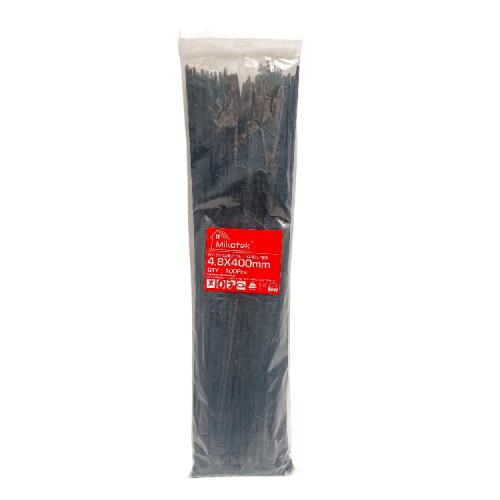 4.8 MM x 400 MM / MIKOTEK Kabel Cable Ties Tali Ripet 40 CM Hitam Pack