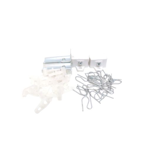 200 CM / TM Batang Rel Gorden Kotak Aluminium Silver Set