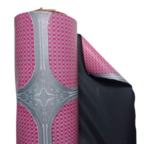 120 CM x 15 M / COBZ Karpet Perlak Lantai Meja Vinyl PVC Pink Roll