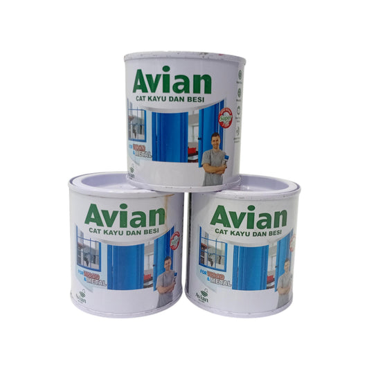 200 CC / AVIAN GLOSSY Cat Kayu Besi Wood Metal Paint Kaleng