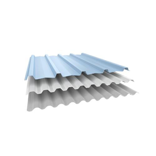 1.2 MM x 860 MM x 2.4 M / ALDERON RS ROMA Atap U PVC Gelombang Bulat Soft Blue Lembar