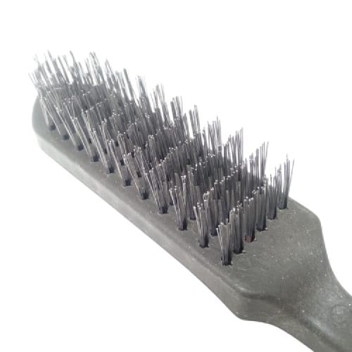 6 BARIS / CARL SCHLIEPER Sikat Kawat Besi Pembersih Karat Gagang Plastik PVC