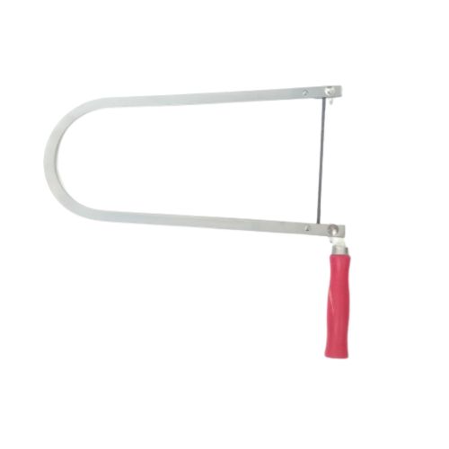 12 IN / BLUE Gergaji Triplek U Gorok Potong Ukir Kayu Gagang Kayu