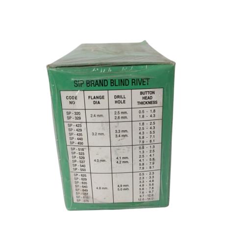 4.8 MM x 11 MM / SIP SP . 640 Paku Rivet Keling Tang Rivet Dus