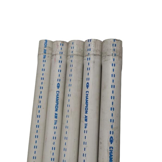 1 1/4 IN x 400 CM / CHAMPION AW Lis Biru Pipa Pralon Paralon PVC Putih Batang