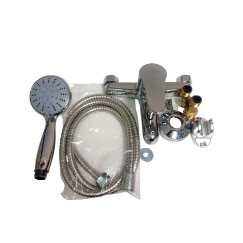 1/2 IN / BANO SL 113 Kran Shower Panas Dingin Stainless + Selang + Shower Set