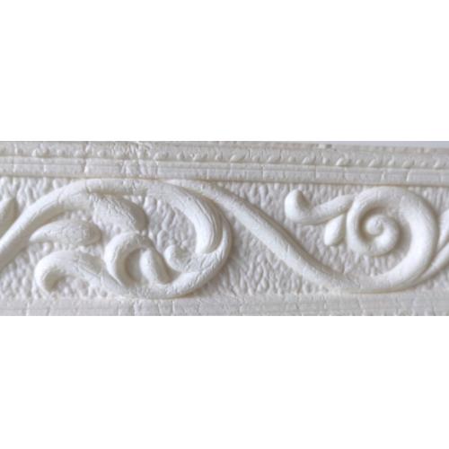 6 MM x 5 CM x 115 CM / COBZ LIST-B51H Wallpaper Foam Sticker Corak Putih Lembar