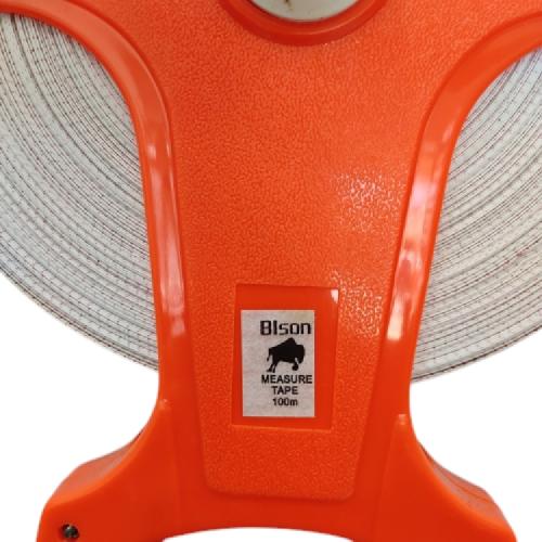 100 M / BISON Meteran Tancap Roll Gulung Alat Ukur Measuring Tape
