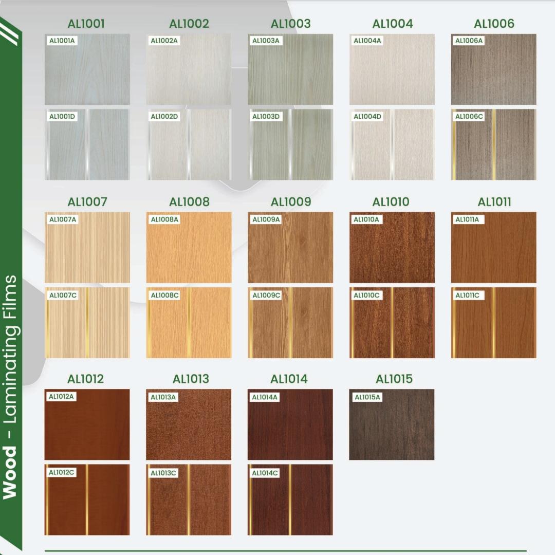 8 MMx 200 MMx 5 M / ALDERON Plafon Gypsum GRC U PVC Laminate Lembar