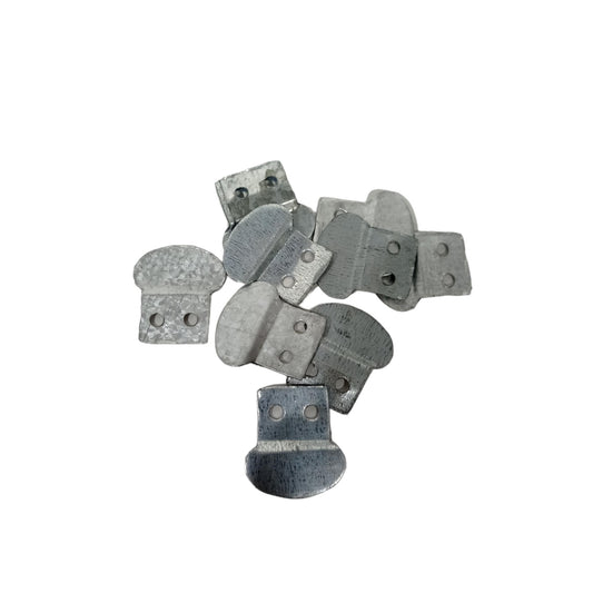 COBZ Klem S Z Plat Penjepit Penahan Kaca Cermin Besi Silver Biji