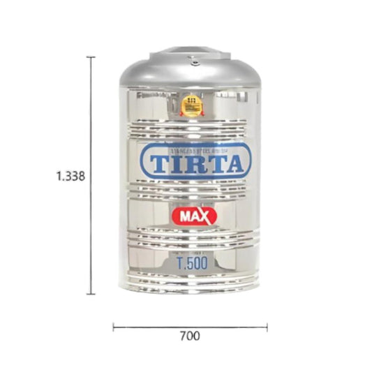 522 L / TIRTA T 500 TK Water Torrent Tangki Air Stainless Penyangga + Acc Set