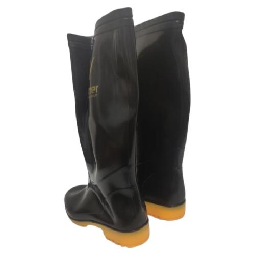 NO 40 / WILMER Sepatu Boot Kebun Pabrik Proyek Safety Karet Hitam Set