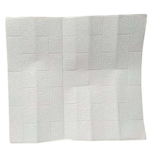 3 MM x 70 CM x 70 CM / COBZ W71 Wallpaper Foam Sticker Bata Putih Lembar