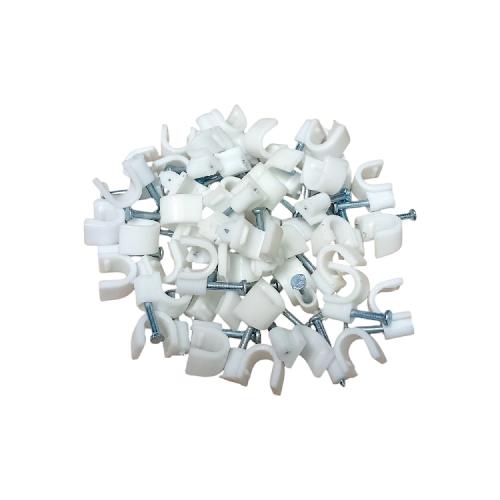 7 MM / HOK Klem Kabel Penjepit Penyangga Paku Beton Bungkus