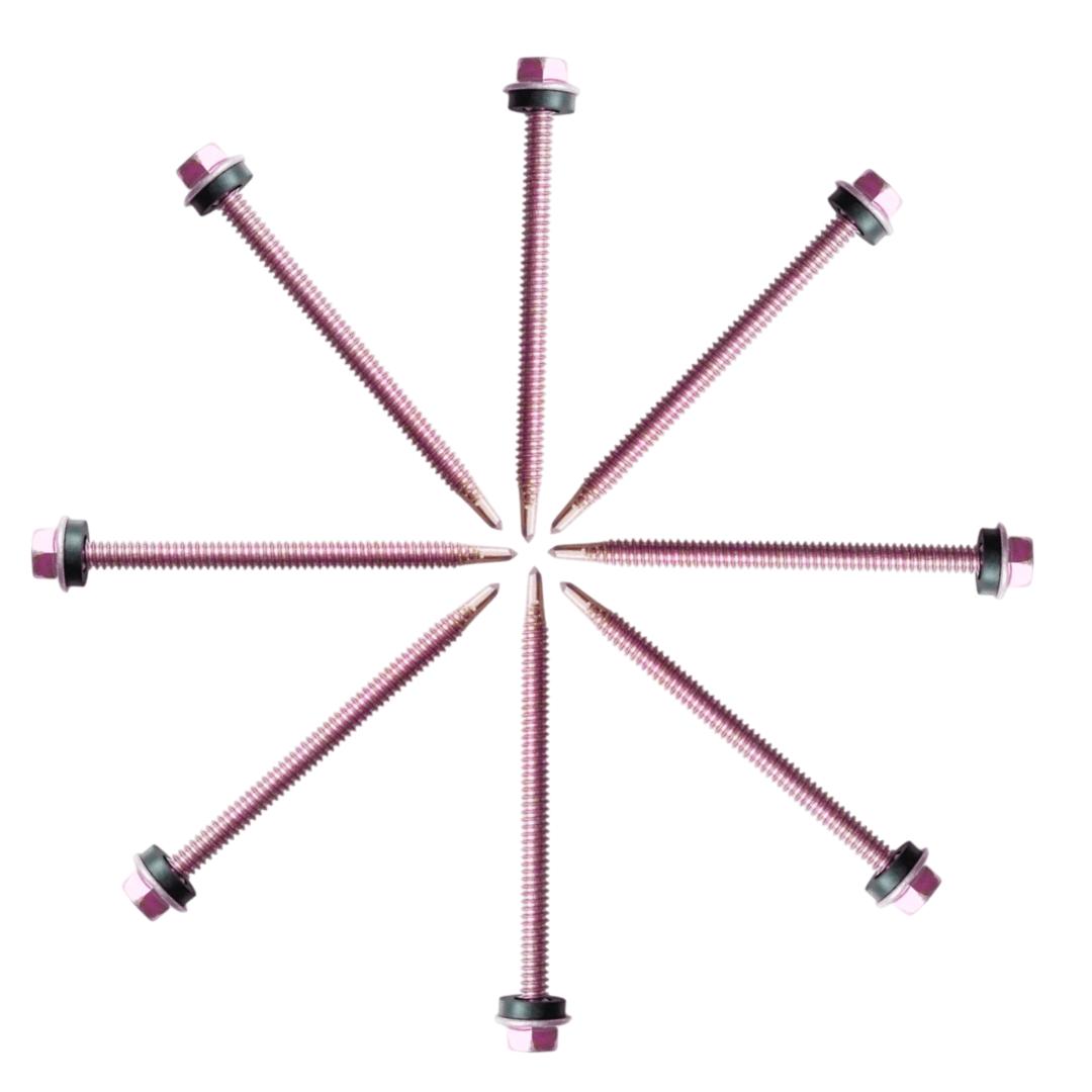 70 MM / TM Roofing Baut Sekrup Atap Baja Ringan Putih Biji