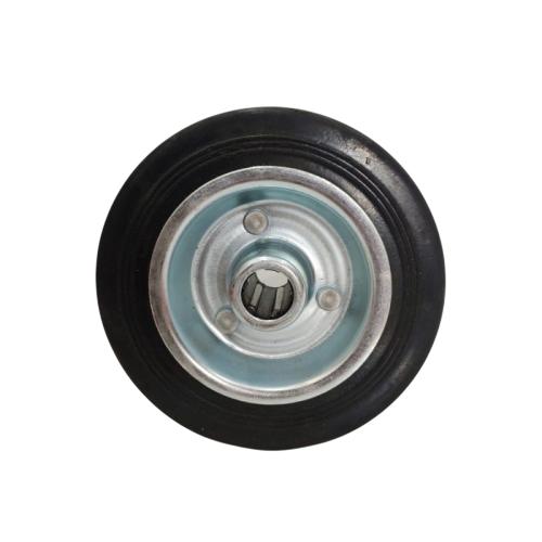 4 IN / TRIPLE-S Roda Saja Trolly Bentuk Gepeng Karet Hitam