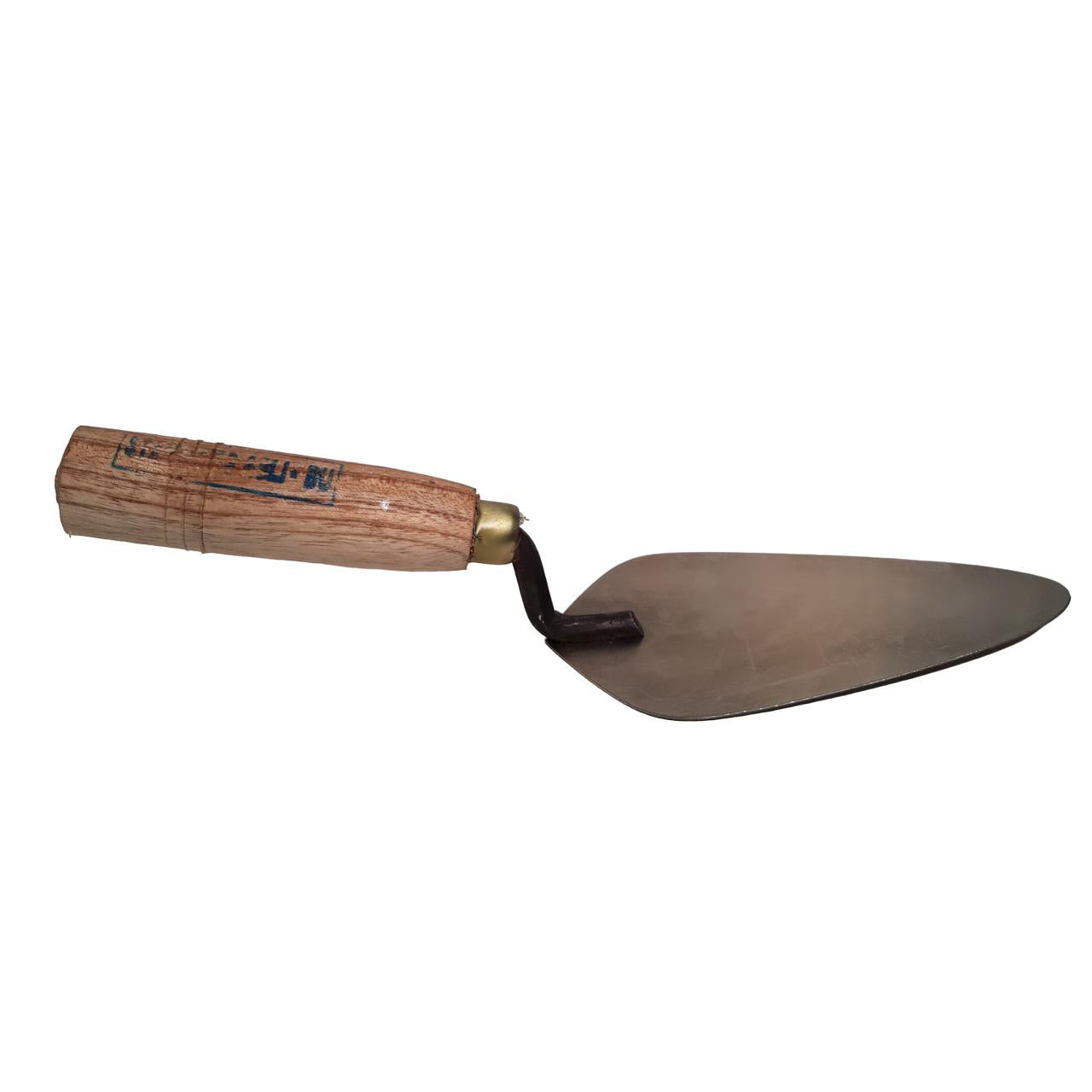 7 IN / STAINLESS ASLI Cetok Sendok Semen Acian Trowel Oval Gagang Kayu