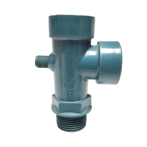 1 IN / TM Tee Pompa Air Cabang 4 Sambungan Tabung Otomatis PVC