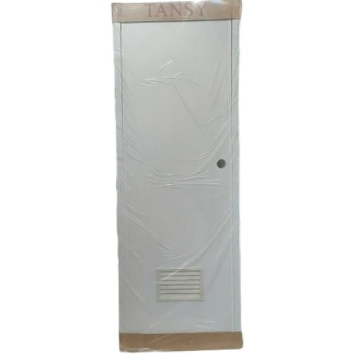 9.4 CM x 70 CM x 194 CM / NM Pintu Kamar Mandi PVC Putih Set