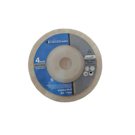 4 IN / BENZ Wool Polish Polishing Sponge Poles Putih