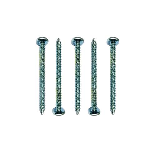 #6 x 2 IN / TM Sekrup FH Kepala Rata Plus Putih Biji