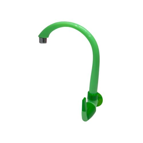 1/2 IN / CAB Kran Angsa Engkol Sink Bak Cuci Piring Tembok Plastik Hijau PVC