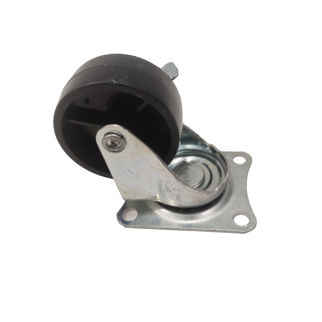 2 IN / TM Roda Hidup Trolly Rem Plat Nylon Hitam Rem