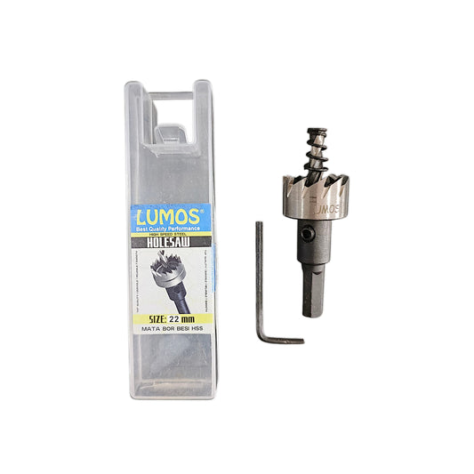 22 MM / LUMOS Hole Saw Mata Bor Hidroponik Pelubang Besi Plastik PVC