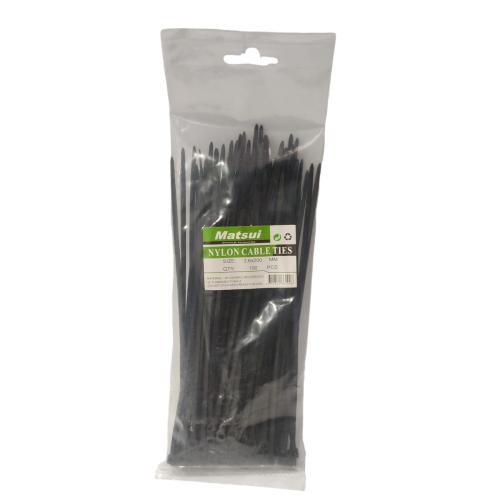 3.6 MM x 200 MM / MATSUI Kabel Cable Ties Tali Ripet 20 CM Hitam Pack