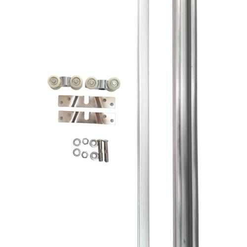 210 CM / CRD J4 Rel Pintu Geser Sliding Door + Roda Set