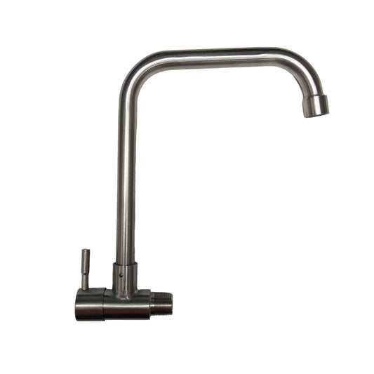 1/2 IN / HOM HBABH01 Kran Angsa Sink Bak Cuci Piring Tembok Stainless