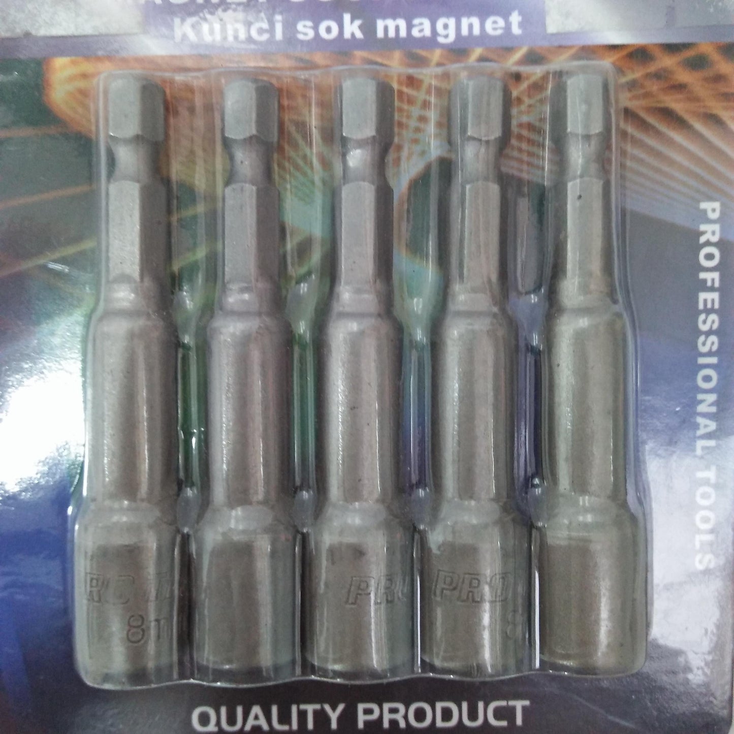 8 MM x 48 MM / PROTECH Mata Bor Kunci Sok Baut Baja Roofing Hex Set