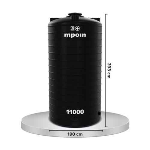 10100 L / M POIN + WAVE G 11000 Water Torrent Tangki Tandon Air PVC Green Granite + Acc Set