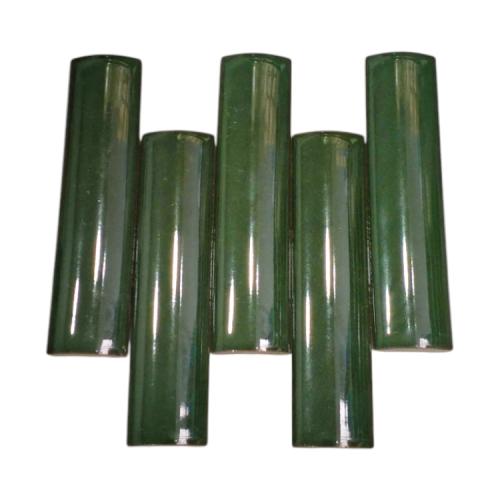 10 CM / TM Kuku Macan Bon Bon Lis Keramik Permukaan Dark Green Lembar