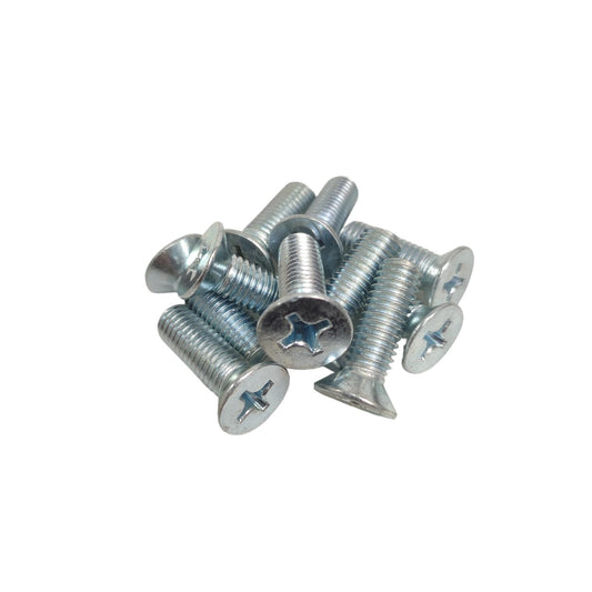 M 8 x 25 MM / TM Baut JF Kepala Rata Plus Putih Biji