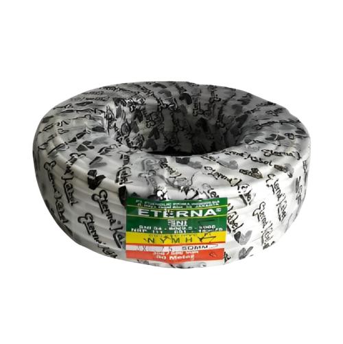 3 INTI x 2.5 MM x 50 M / ETERNA NYMHY Serabut Kabel Tembaga SNI Putih Roll