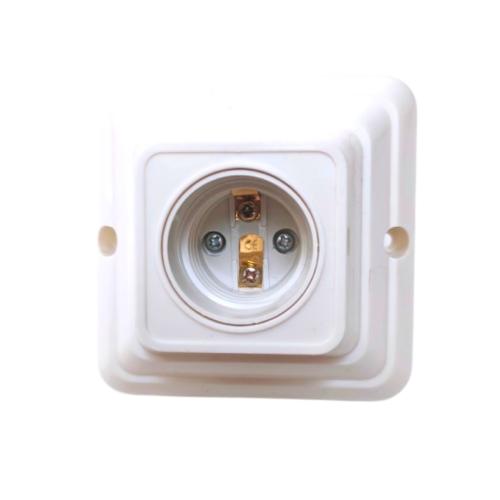 PANASONIC 52202031 Fitting Tempat Lampu Plafon Atap Tempel Kotak Besar Cream