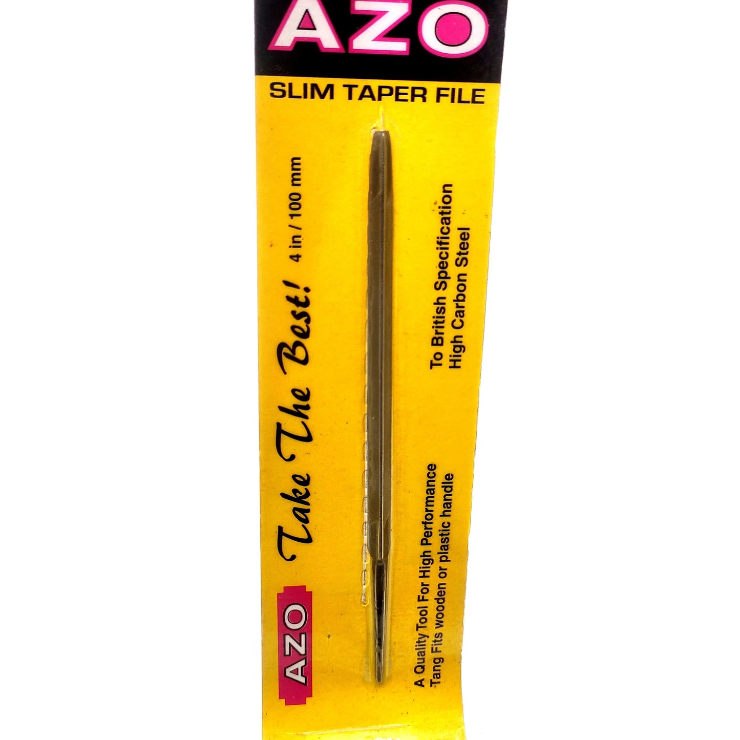 4 IN / AZO Mata Kikir Besi Asah Gergaji Needle Files Segitiga