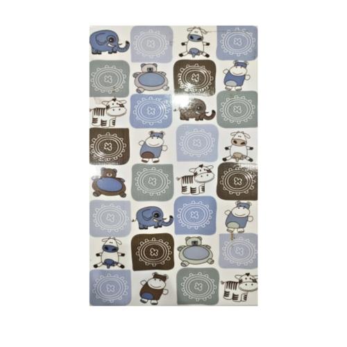 25 CM x 40 CM / KIA KIDDY Keramik Dinding Kamar Mandi Glossy Blue Dus