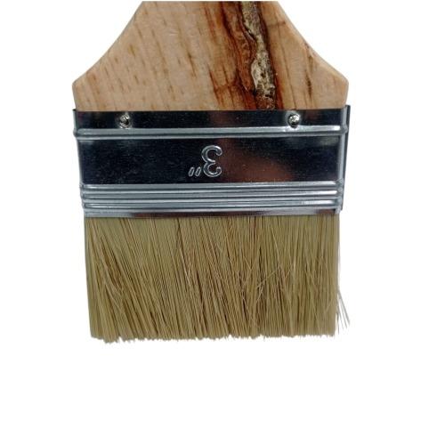 3 IN / WANLY Kuas Cat Tembok Kayu Besi Air Acrylic Paint Brush