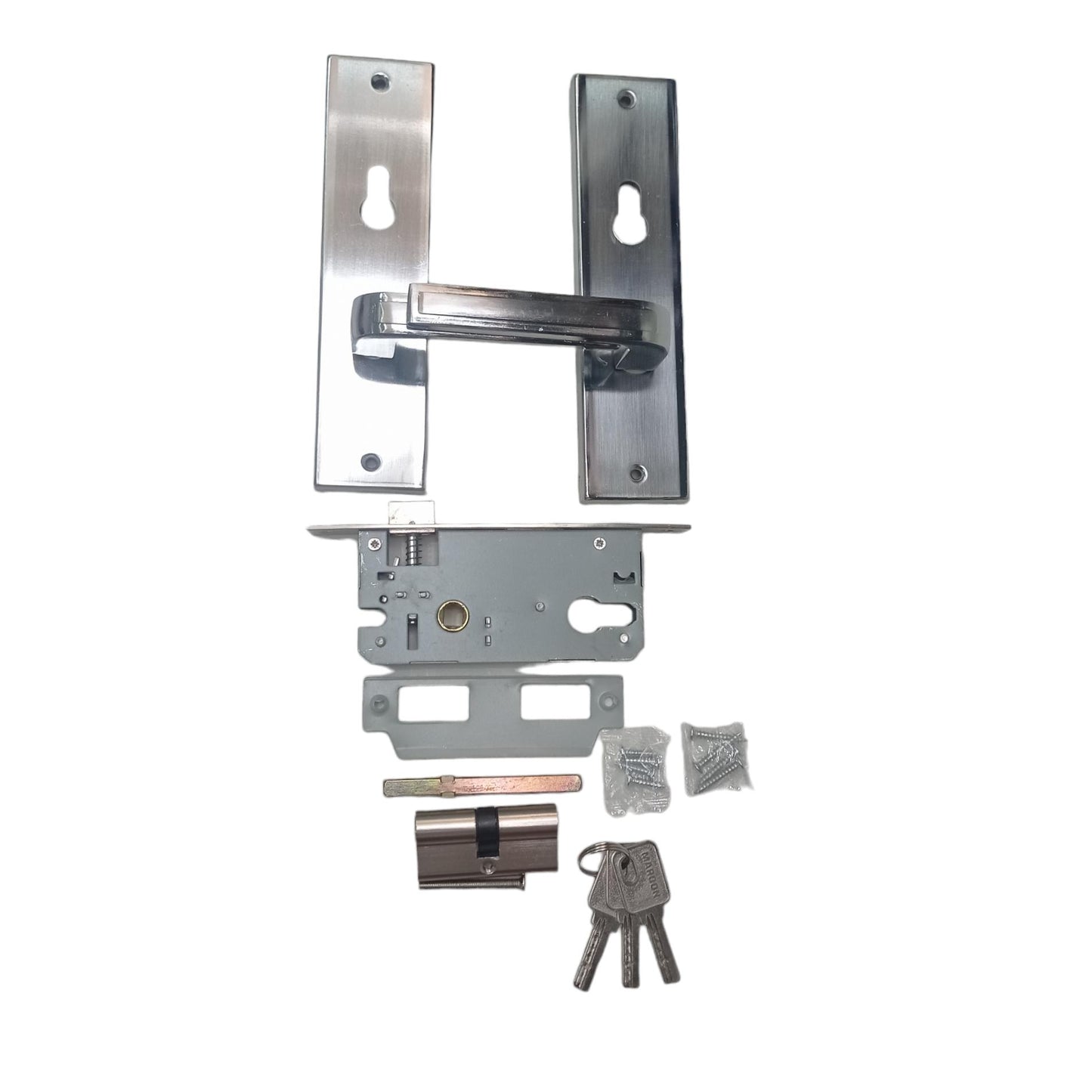 MAROON SN / CP Handle Door Lock Tarikan Handle Kunci Pintu Tanggung Set