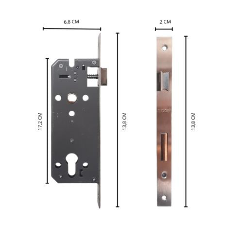 ERBOZ EBZ-DH-398 Handle Door Lock Tarikan Handle Kunci Pintu Besar Set
