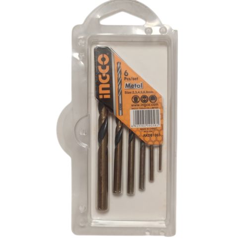 2 MM - 8 MM / INGCO Shank Twist Drill Bits Mata Bor Besi Kayu Plastik