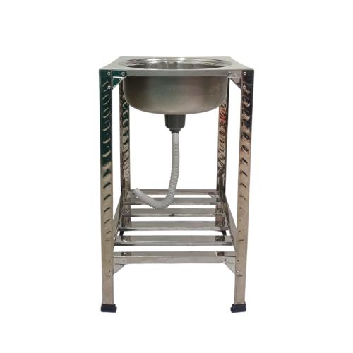 81 CM x 47 CM x 47 CM / MANGROVE MGT 460 (46SGPK) Bak Cuci Piring Washbak 1 Lubang Pakai Kaki + Acc Set