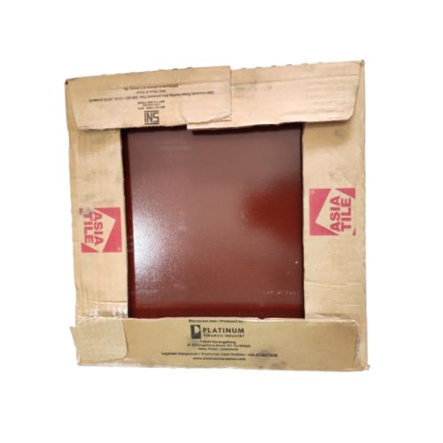 30 CM X 30 CM / ASIA TILE CORSICA Keramik Lantai Rumah Glossy Marroon Dus