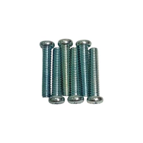 M 4 x 20 MM / TM Baut JP Kepala Pentol Bulat Plus Putih Biji